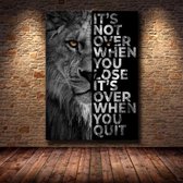 Wilde Leeuw Motivatie Quote Print Poster Wall Art Kunst Canvas Printing Op Papier Living Decoratie  A