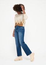 LOLALIZA Rechte jeans met hoge taille - Donker Blauw - Maat 34