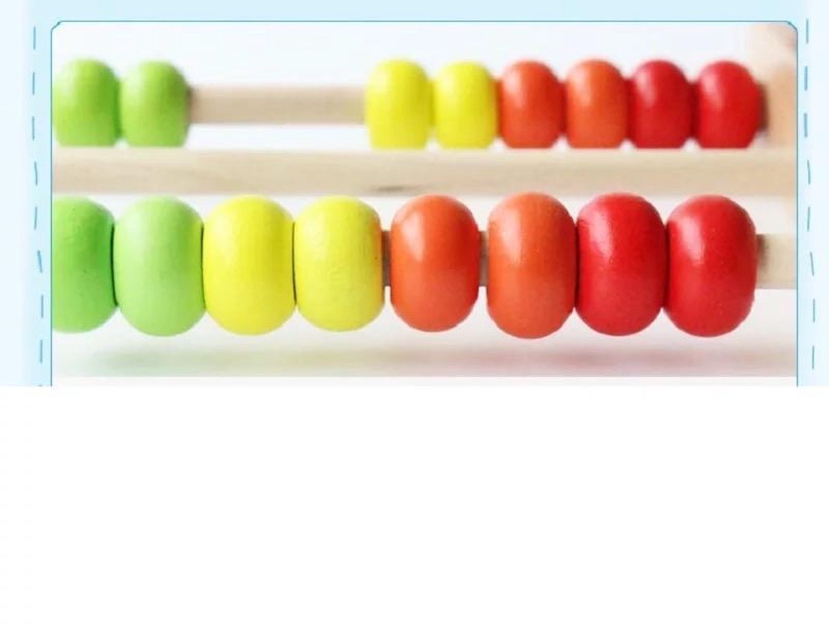Buxibo Houten Telraam - Diverse Kleuren - Telraam Rekenen - 21,5 x 15 cm - Kinder Speelgoed Rekenrek - Educatief Spelen — afbeelding 19