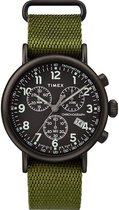 Timex  TW2T21400 Horloge - Textiel - Groen - Ø 41 mm