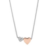 Fossil Vintage Motifs Dames Ketting Staal - Zilverkleurig
