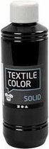 Textielverf - Kledingverf - Zwart - Dekkend - Solid - Textile Color - Creotime - 250 ml
