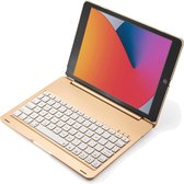 iPad 10.2 2019 Hoesje Toetsenbord Hoes Luxe Keyboard Case Cover - Goud