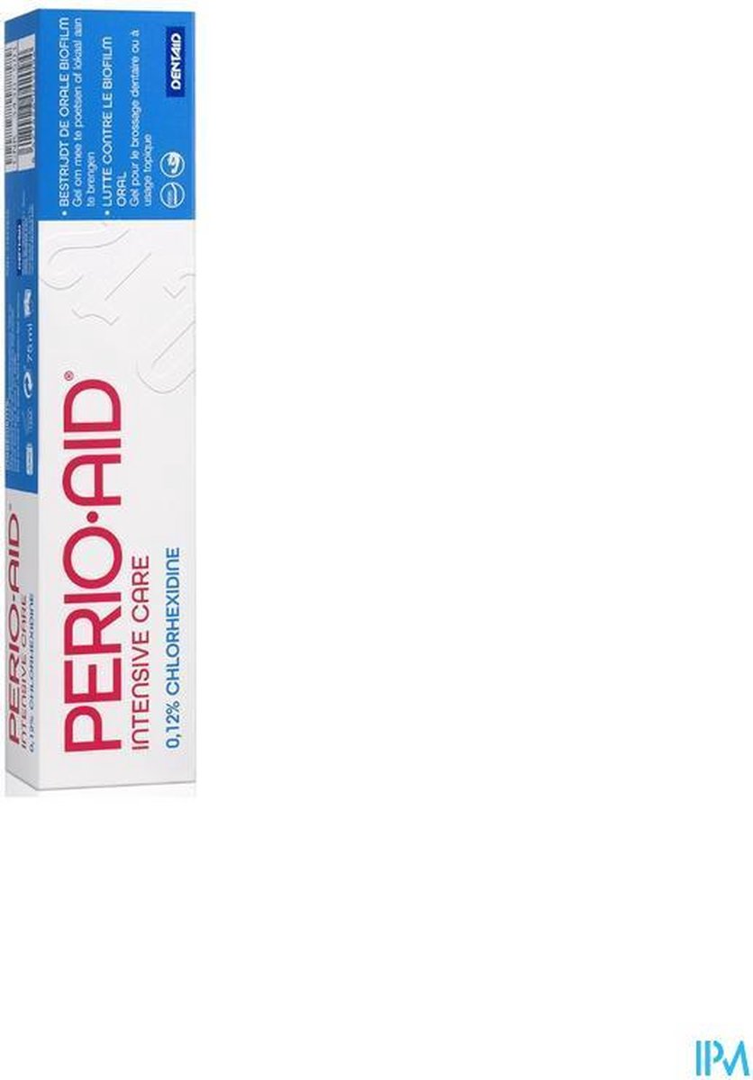 dun houding pil Perio Aid intensive care tandpasta 0,12% Chlorhexidine 75 ml | bol.com
