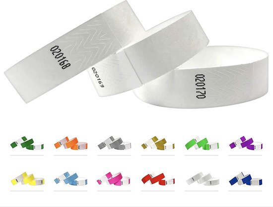 Bracelets - Bracelets d'entrée Zinaps 500 par Tyvek - Bracelets' entrée de  fête ,... | bol.com