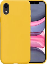 iPhone XR Hoesje Siliconen - iPhone XR Case - iPhone XR Hoes - Geel