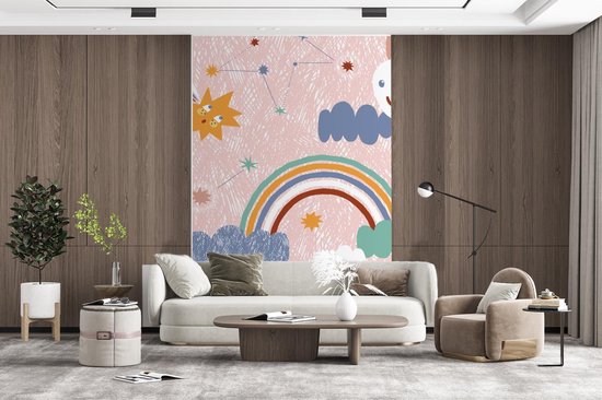 Papier peint - Papier peint photo Rainbow - Espace - Nuages - Largeur 170 cm x Hauteur 260 cm