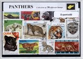 Panters – Luxe postzegel pakket (A6 formaat) : collectie van 50 verschillende postzegels van panters – kan als ansichtkaart in een A6 envelop - authentiek cadeau - kado tip - gesch