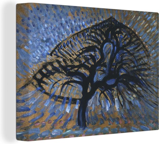 Canvas Schilderij Appelboom - Piet Mondriaan - 40x30 cm - Wanddecoratie