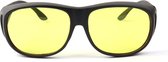 Orange85 Overzet nachtbril - Auto - Polarized - Dames - Heren - Veilig autorijden - Unisex - Clip on - Mistbril - Avondbril - Night Vision