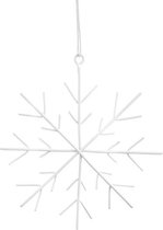 Storefactory ornament sneeuwvlokje - Kerstornamenten - keramiek - 11 centimeter x 12 centimeter