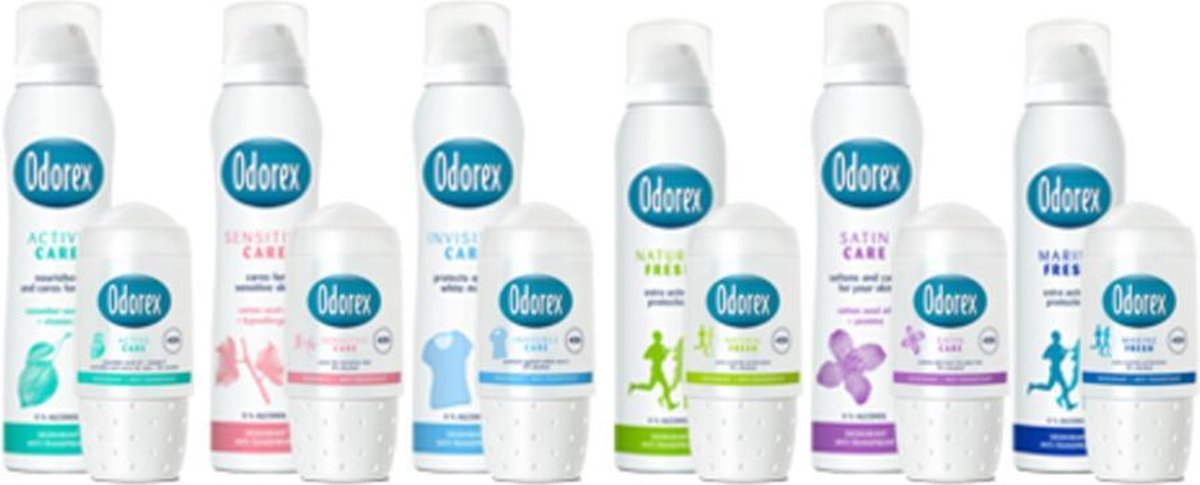 Odorex Women Deospray „Marine Fris“ 3er Pack – Anti-Transpirant, 0% Alkohol, 150 Ml, 24h Schutz