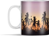 Mok - Palmboom - Lucht - Silhouette - Zomer - 350 ml - Beker