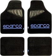 Vloermattenset voor auto Sparco SPC1901 Universeel Zwart/Blauw (4 pcs)