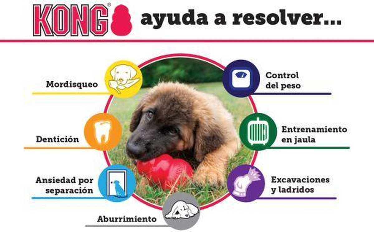 KONG Classic - Snackbal Honden Speelgoed - 7.6 cm thumbnail 5