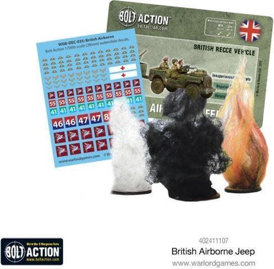 Thumbnail van een extra afbeelding van het spel British Airborne Jeep & Trailer