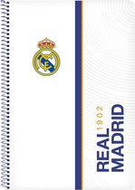 Boek over Ringen Real Madrid C.F. Blauw Wit A4