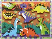 vormenpuzzel Dinosaurs Chunky junior hout 7 stukjes