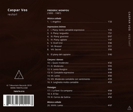 Caspar Vos - Restart (CD)