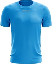 Masita | Active Sportshirt Dames Korte Mouw - Unisex  - Sneldrogend Sportshirt Heren - Licht Stevig Materiaal - SKY BLUE - M