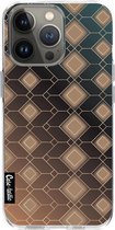 Casetastic Apple iPhone 13 Pro Hoesje - Softcover Hoesje met Design - Abstract Diamonds Print