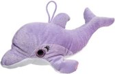 knuffel Dolfijn junior 30 cm pluche paars