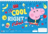 tekenblok Peppa Pig junior A4 blauw 30 vellen