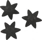 kralenkapjes 10 mm rond 10 stuks zwart