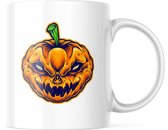 Halloween Mok: Halloween Pompoen Monster | Halloween Decoratie | Grappige Cadeaus | Koffiemok | Koffiebeker | Theemok | Theebeker