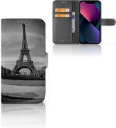 Wallet Book Case Geschikt voor Apple iPhone 13 Hoesje Eiffeltoren