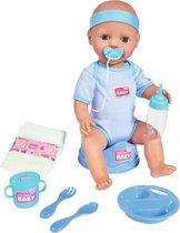 babypop It's a boy! junior 43 cm blauw 8-delig