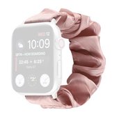 Schelppatroon Haarring Stoffen horlogebandje voor Apple Watch Series 6 & SE & 5 & 4 40 mm / 3 & 2 & 1 38 mm (roze)