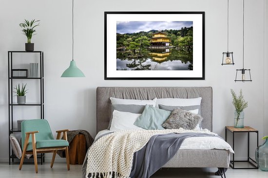 Cadre photo avec affiche - Pavillon - Kyoto - Japon - 120x80 cm - Cadre pour affiche