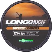 Korda LongChuck - Tapered Leaders - 12-30lb - 0.30-0.47mm - Transparant