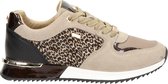 Mexx Sneaker Fleur Taupe/luipaard - Dames - Maat 37