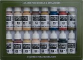 Model Color Set Face & Skintones - 16 kleuren - 17ml - 70125