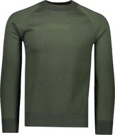 Calvin Klein Sweater Groen Getailleerd - Maat XL - Heren - Herfst/Winter Collectie - Katoen