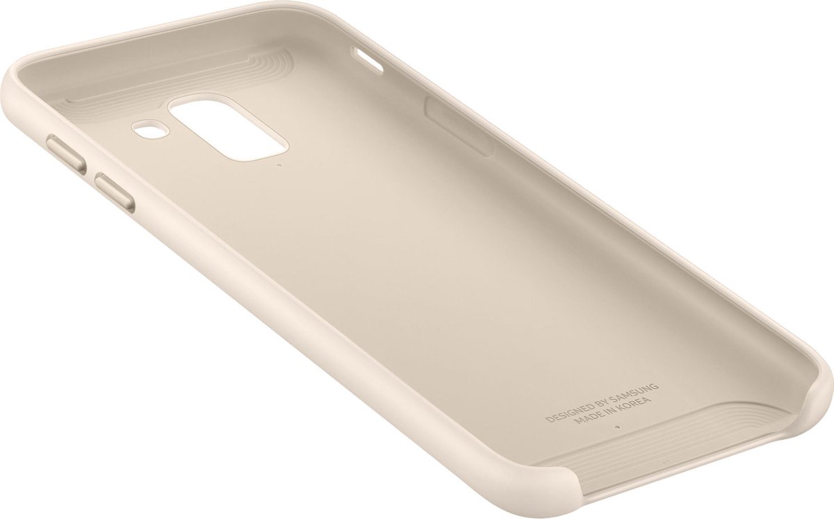Samsung Cover Custodia Dual Layer per Galaxy J6 colore Oro - EF-PJ600CFEGWW