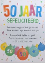 Kaart - Intense - 50 Jaar gefeliciteerd - TE028-C