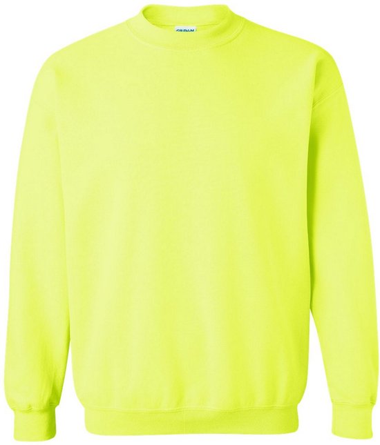 Gildan Zware Blend Unisex Adult Crewneck Sweatshirt voor volwassenen (Veiligheid Groen)