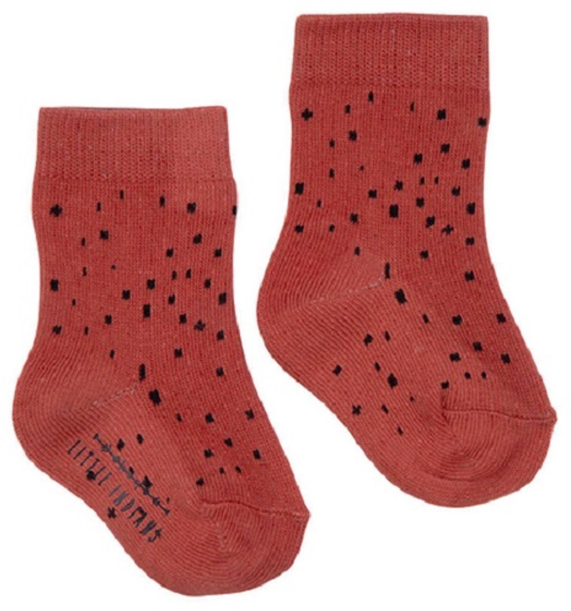 Little Indians Babysokken Dots Junior Polykatoen Rood Maat 15