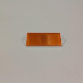 Reflector oranje schroefbaar 125x51 / gatafstand 115mm / 2 stuks