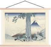 Col de Mishima dans la province de Kai - Peinture de Katsushika Hokusai plaque d'école lattes plates vierges 60x45 cm - Tirage photo sur affiche textielposter (décoration murale salon / chambre)