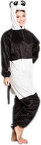 volwassenenkostuum Panda polyester zwart/wit one size