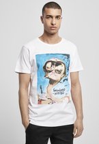 Urban Classics Heren Tshirt -S- Fear And Loathing Logo Wit
