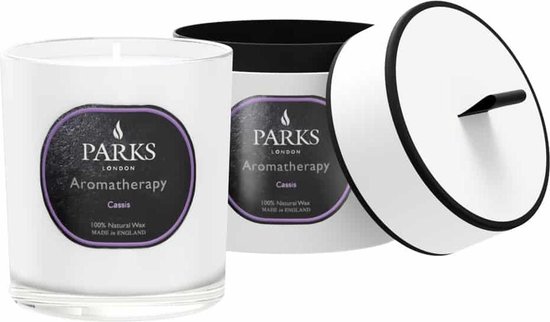 Geurkaars - Parks London - AROMATHERAPY - Cassis - 220g