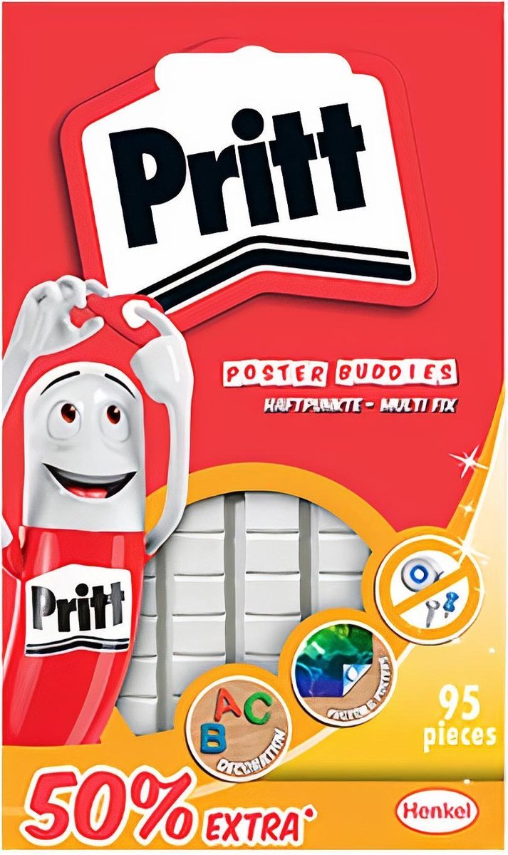 Pritt Posterbuddies + 50% gratis 52.5 g Card