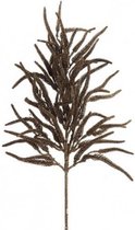 kunstplant Sequoia 23 x 70 cm zijde donkerbruin