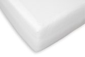 Molton boxspring hoeslaken - Wit - 2-persoons (120x200 cm)