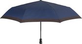paraplu automatisch 58 x 104 cm fiberglas bruin/blauw